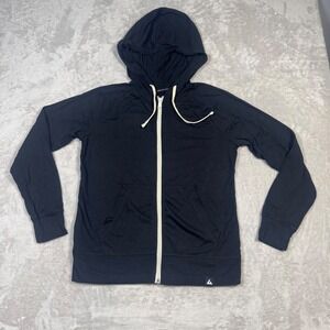 NWOT American Giant Womens Lightweight Full Zip Hoodie Jacket M Black USA